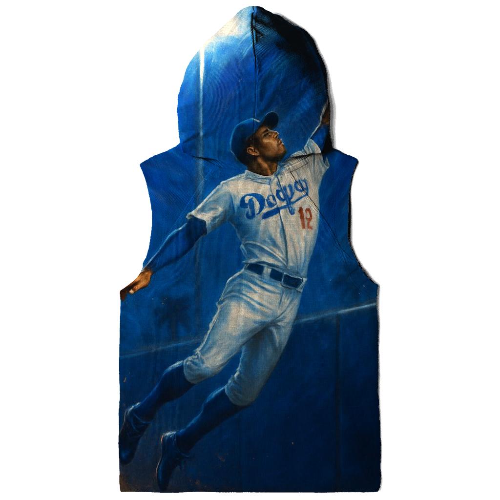 Dodgers Nightwave Catch At The Wall graphic hoodies