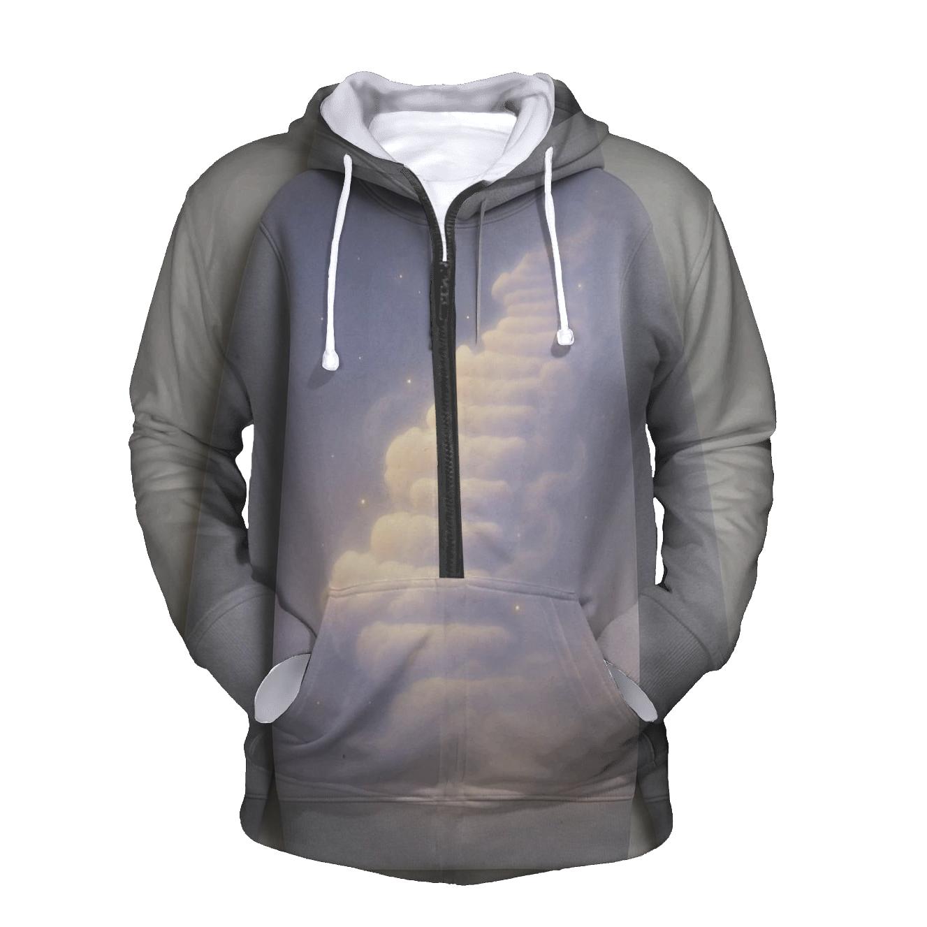 Stairway Of Gradient Clouds graphic hoodies
