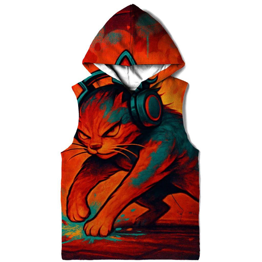 Graffiti Alley Rhythm Cat heavyweight hoodies