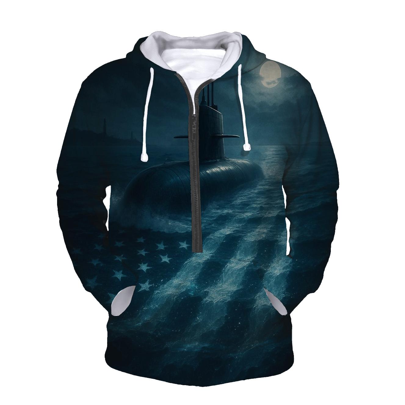 Echoes Beneath The Waves zip-up hoodies