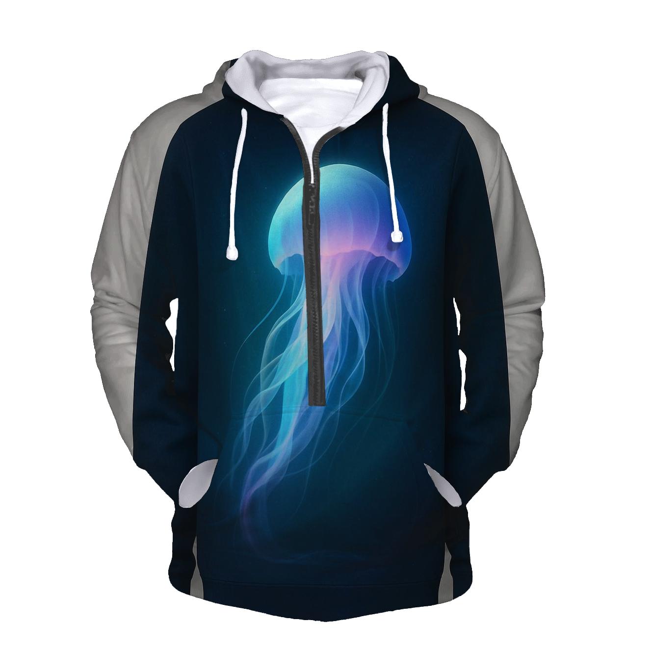 Submerged Spectrum Jellyfish heavyweight hoodies