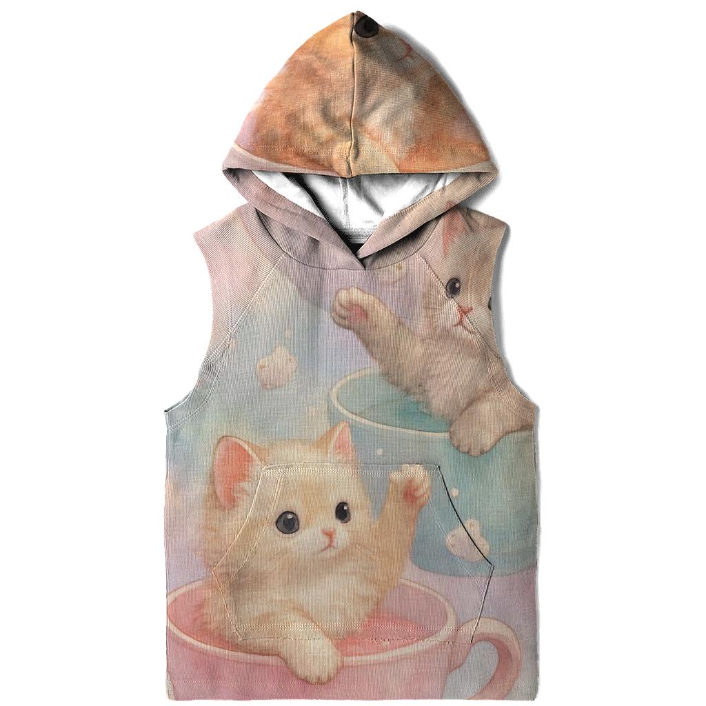 Pastel Dream Tea Party Kittens custom hoodies