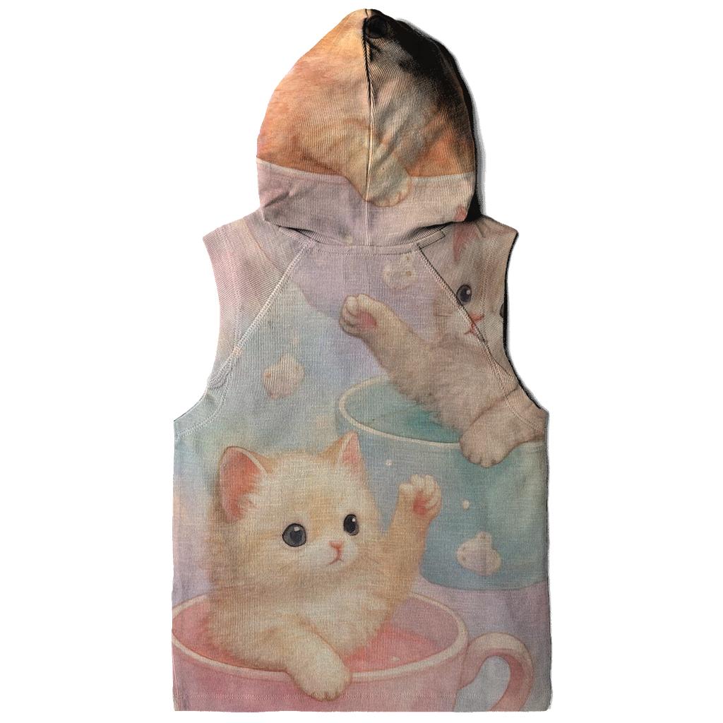 Pastel Dream Tea Party Kittens custom hoodies