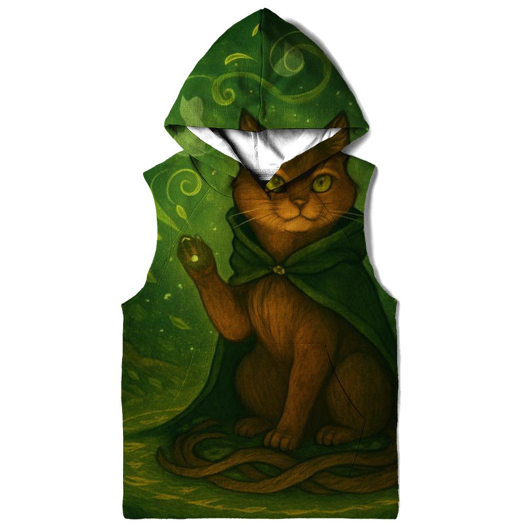 Forest Druid Cat Circle premium hoodies