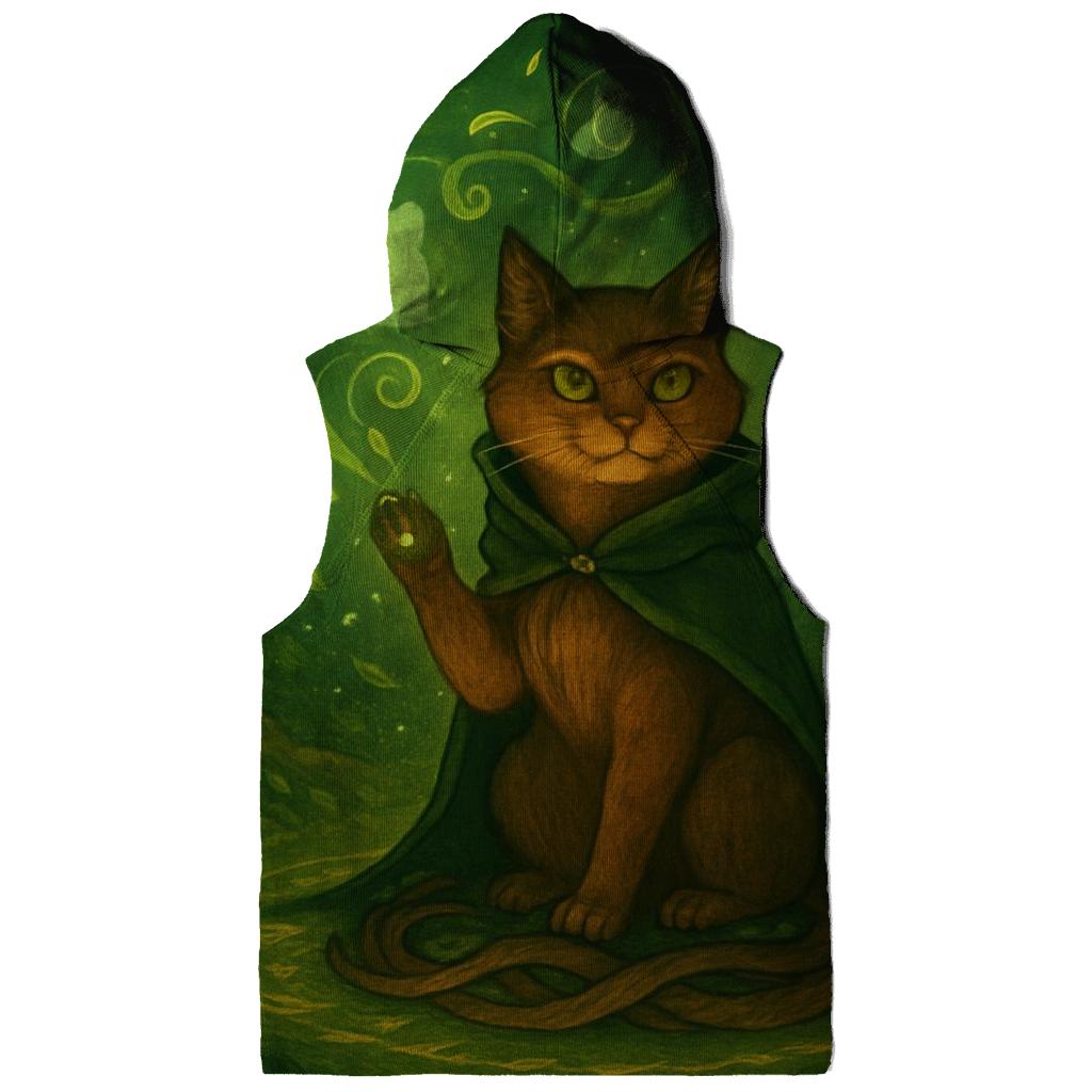 Forest Druid Cat Circle premium hoodies