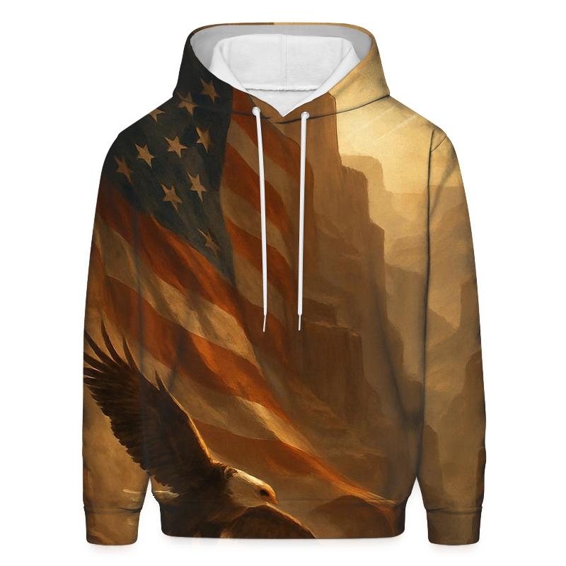 Wings Of Liberty Over Canyon Red hoodie styles