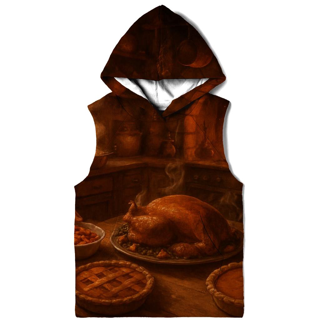 Golden Hearth Kitchen Feast printed hoodies
