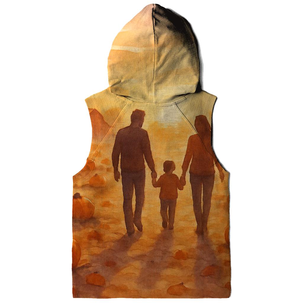 Pumpkin Patch Sunset Stroll embroidered hoodies