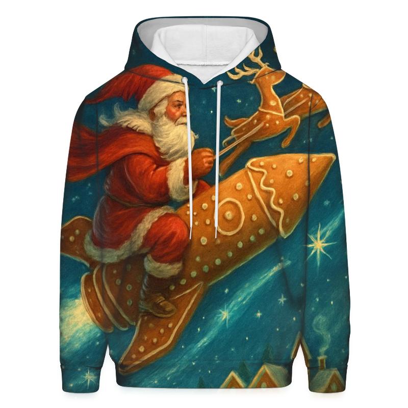 Gingerbread Galaxy Sleigh Ride hoodie trends