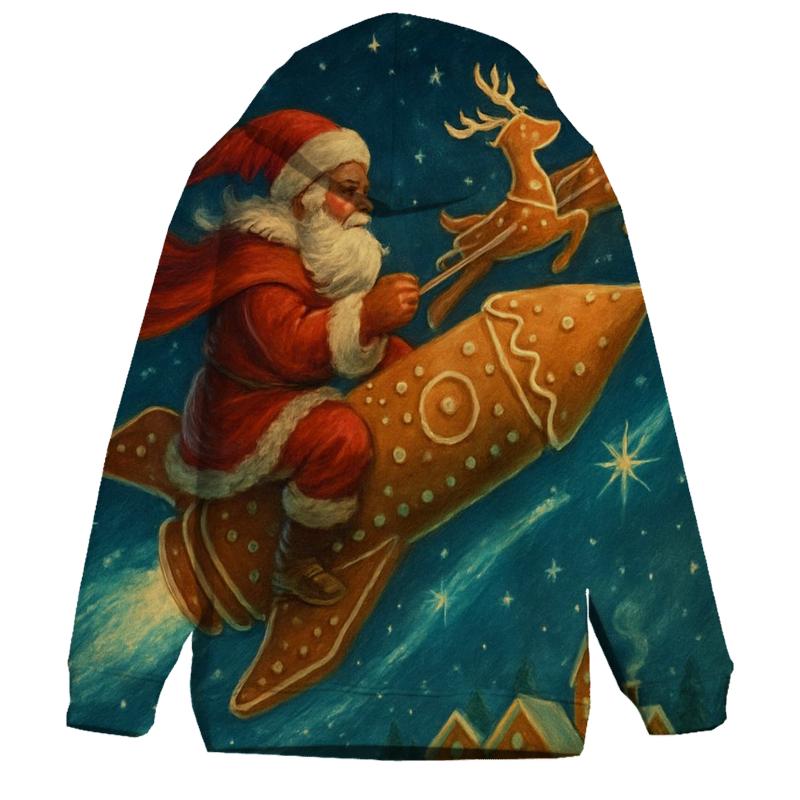 Gingerbread Galaxy Sleigh Ride hoodie trends