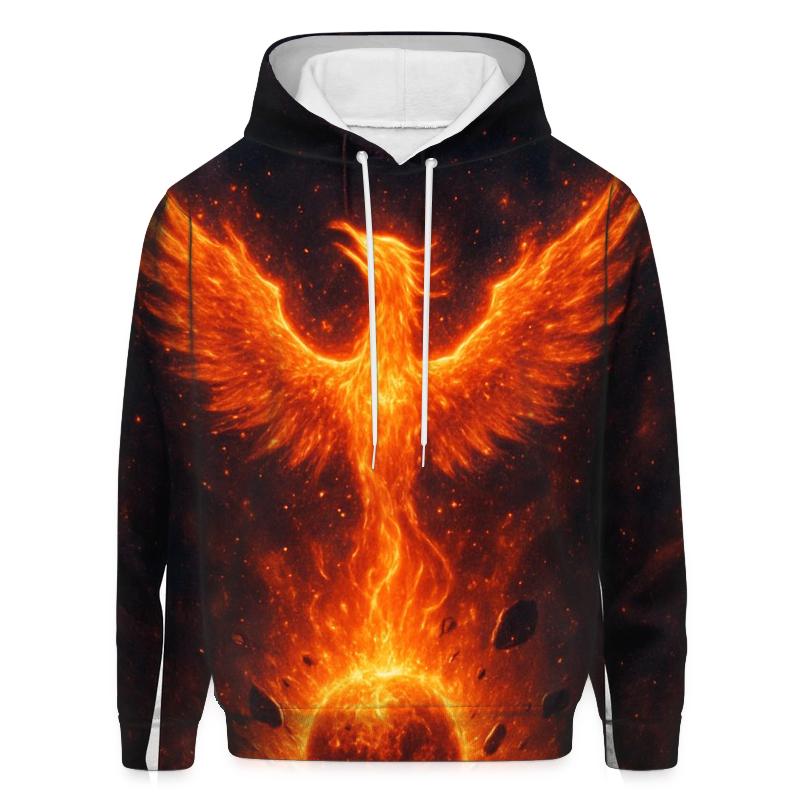 Cosmic Phoenix Rising From A Dying Star zip-up hoodies