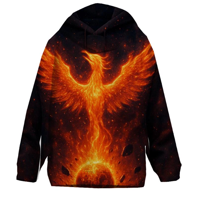 Cosmic Phoenix Rising From A Dying Star zip-up hoodies