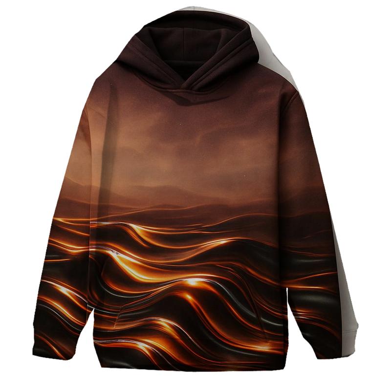 Chromatic Mirage Dunes embroidered hoodies