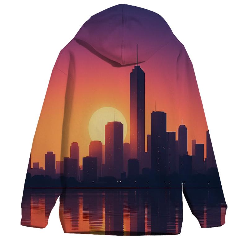Skyline Mirage Afterglow graphic hoodies