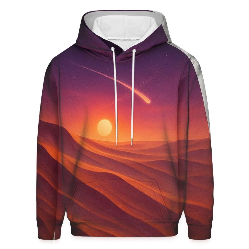 Desert Comet Sundown embroidered hoodies