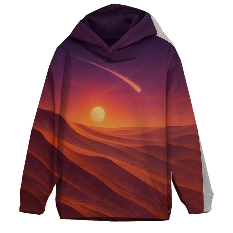 Desert Comet Sundown embroidered hoodies