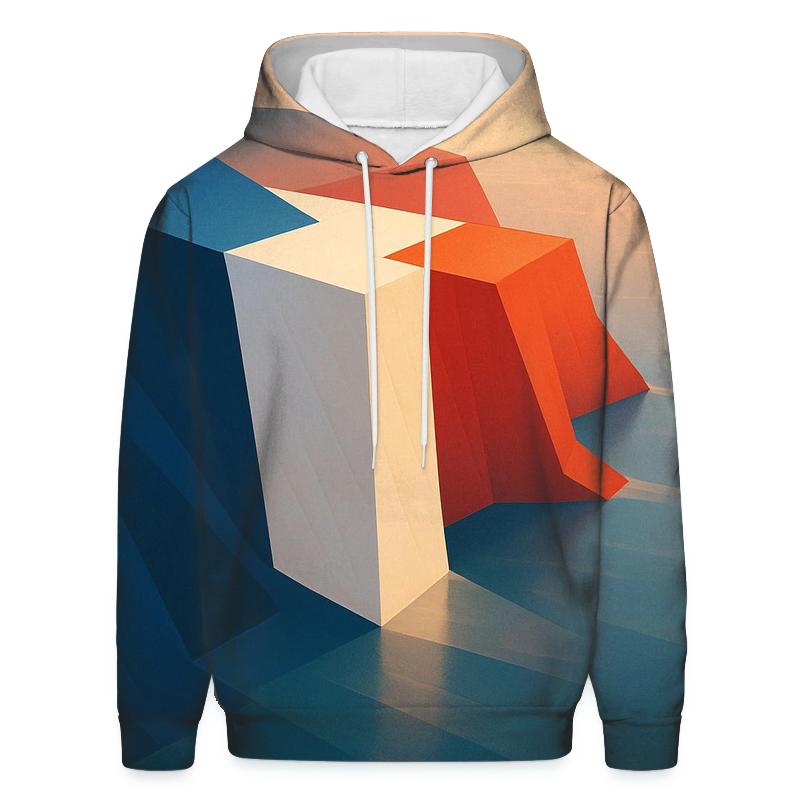 French Flag Coastal Cliff Minimalist Geometry heavyweight hoodies