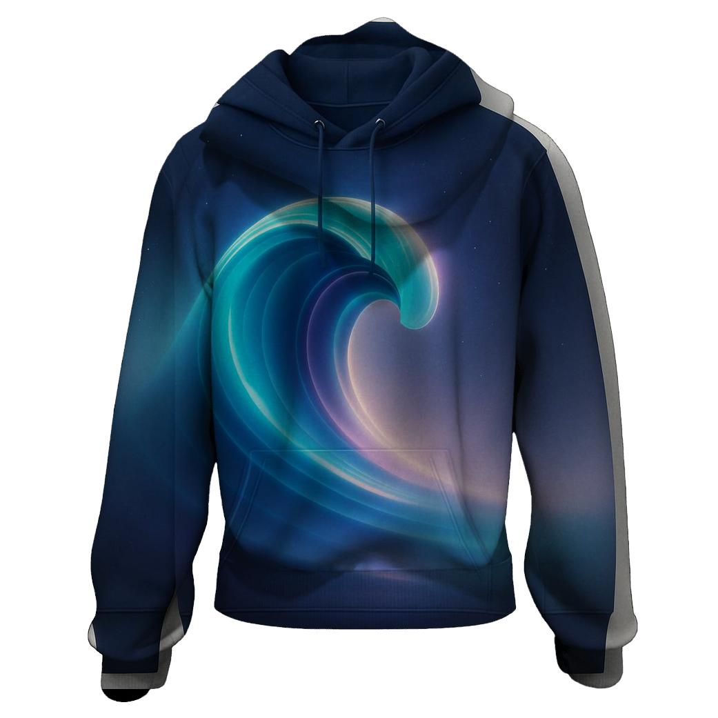 Celestial Tidal Gradient zip-up hoodies