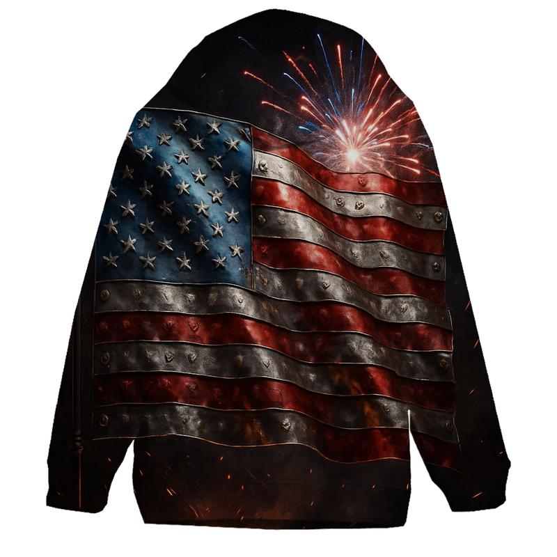Firework Forge Banner pullover hoodies