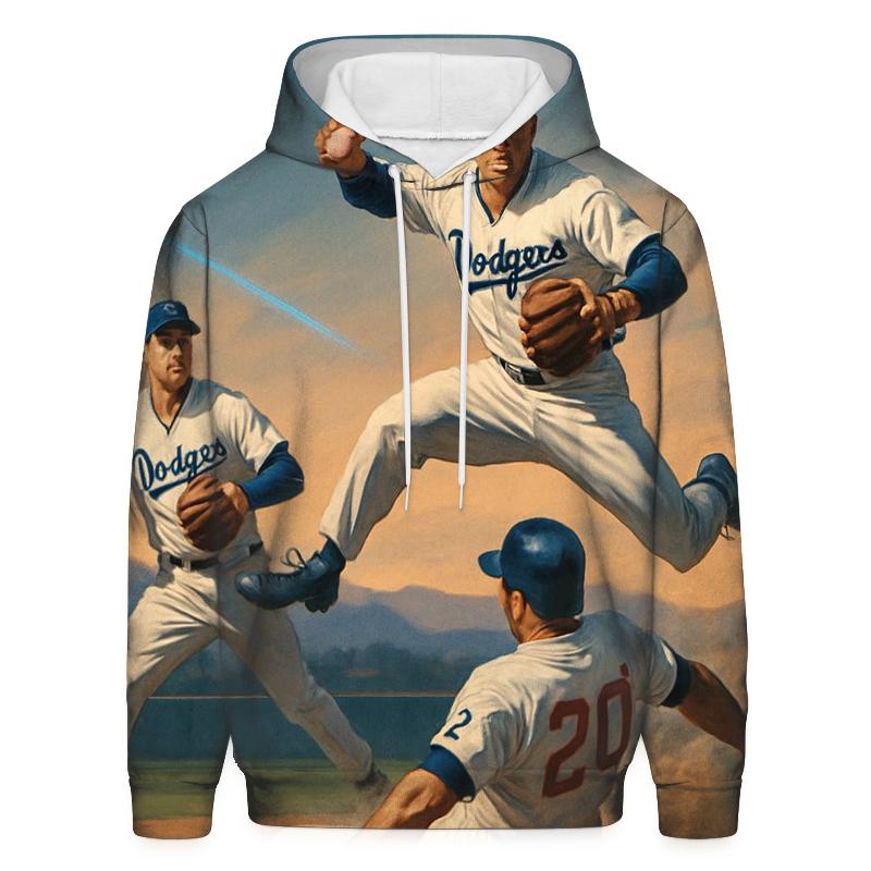 Dodgers Horizon Double Play Flash pullover hoodies