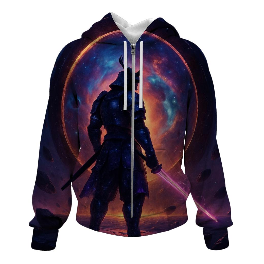 Astral Samurai Guarding The Nebula Gate custom hoodies