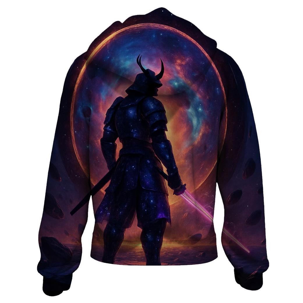 Astral Samurai Guarding The Nebula Gate custom hoodies