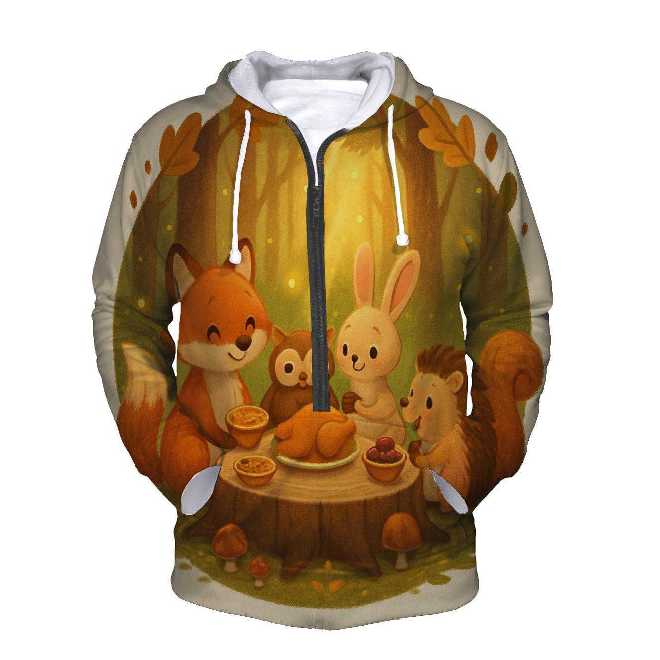 Woodland Friends Autumn Banquet hoodie designs