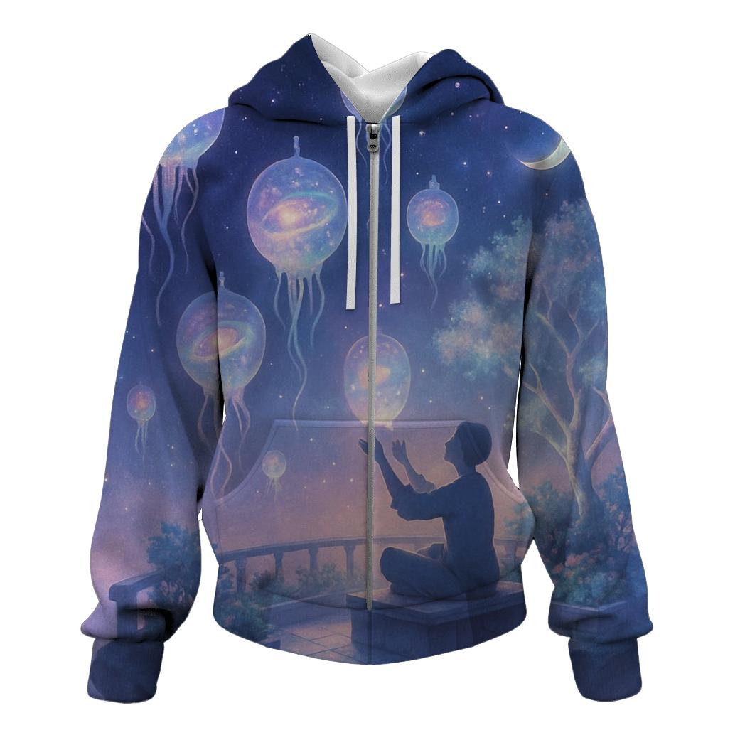 Garden Of Floating Galaxy Lanterns hoodie styles