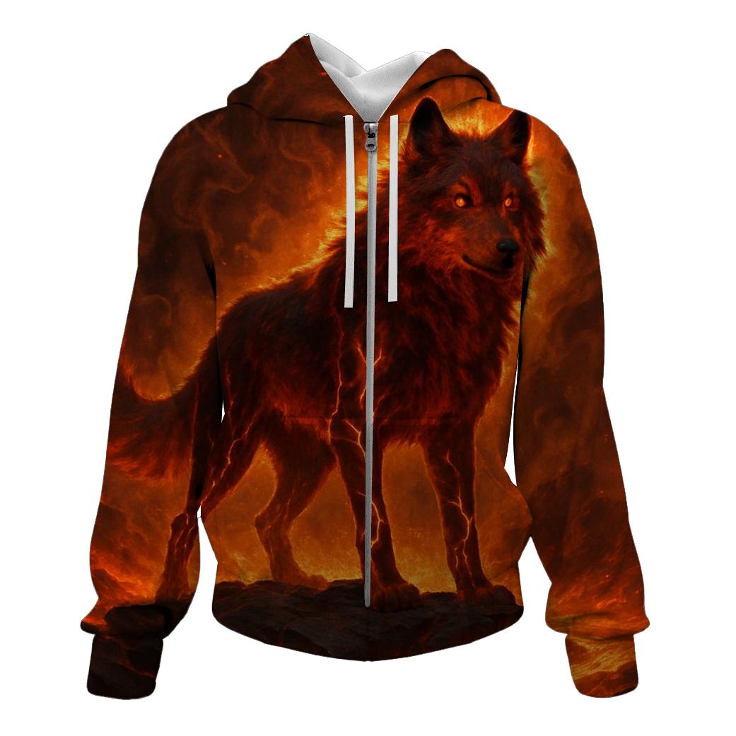 Volcanic Alpha Wolf Rise lightweight hoodies