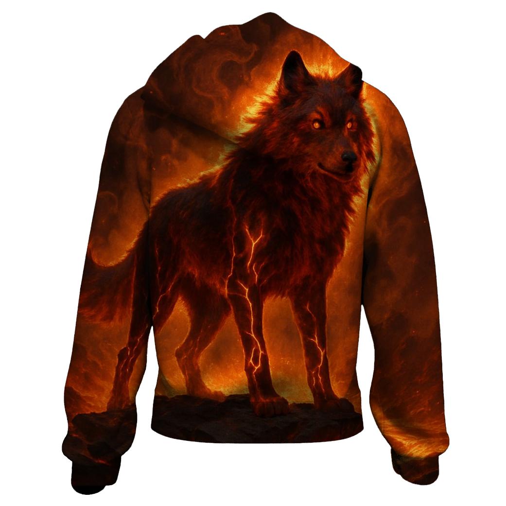 Volcanic Alpha Wolf Rise lightweight hoodies