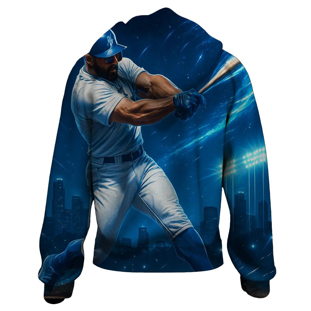 Electric Skyline Dodgers Power Swing premium hoodies