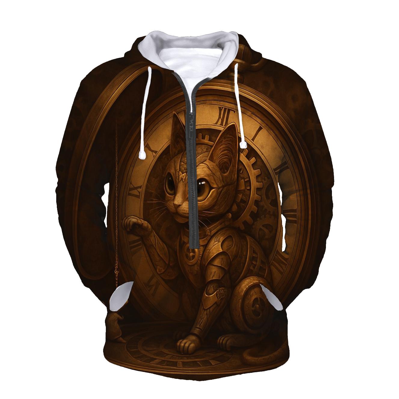 Clockwork Timekeeper Cat custom hoodies