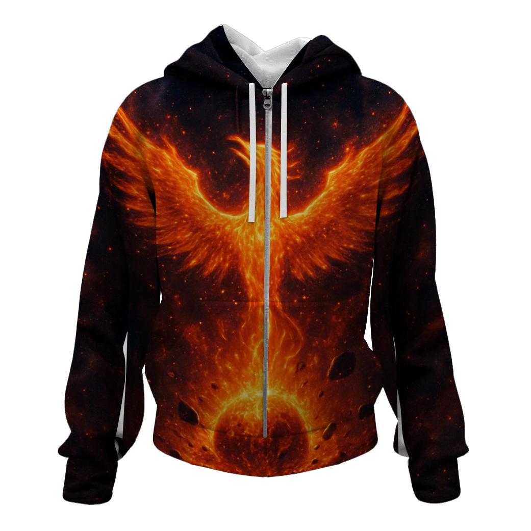 Cosmic Phoenix Rising From A Dying Star designer hoodies