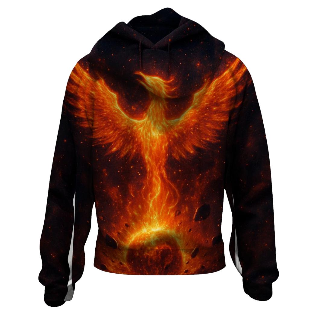 Cosmic Phoenix Rising From A Dying Star designer hoodies