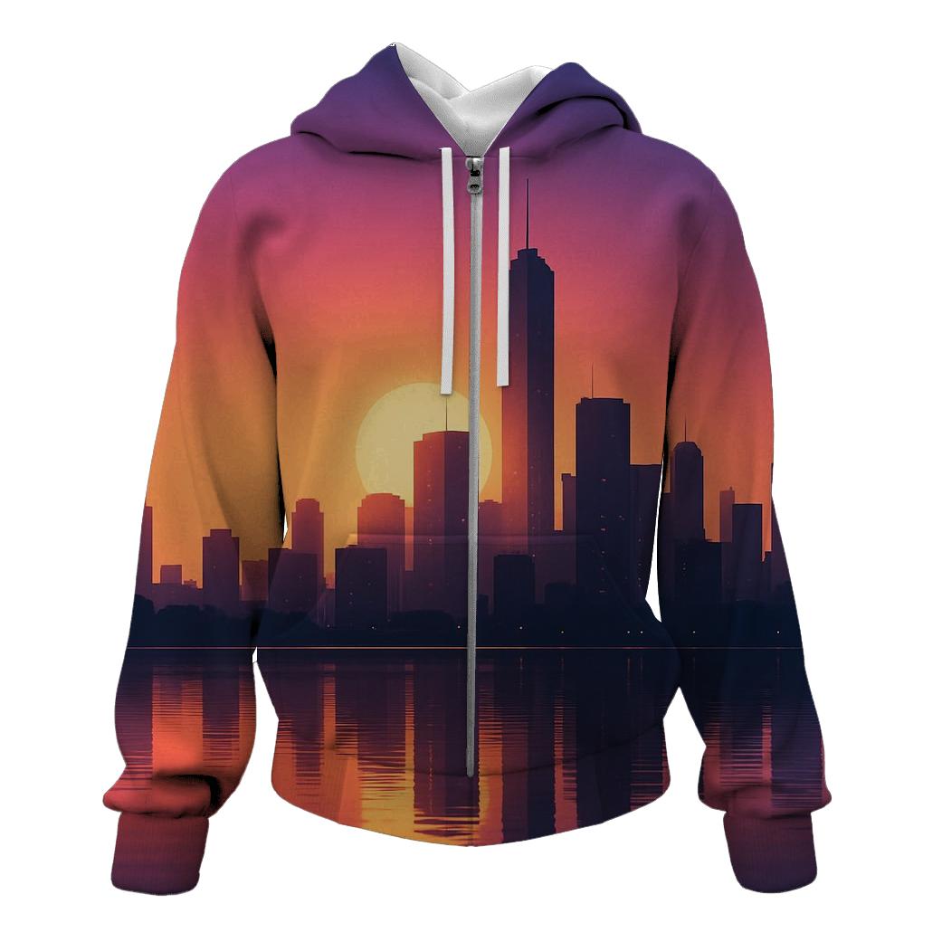 Skyline Mirage Afterglow zip-up hoodies