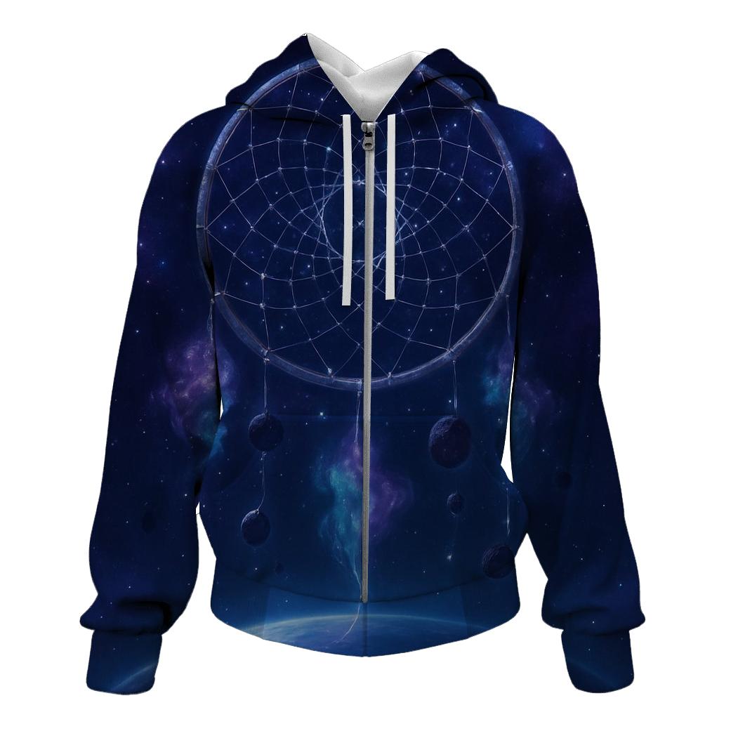 Galactic Dreamcatcher Over The Sleeping Planet pullover hoodies