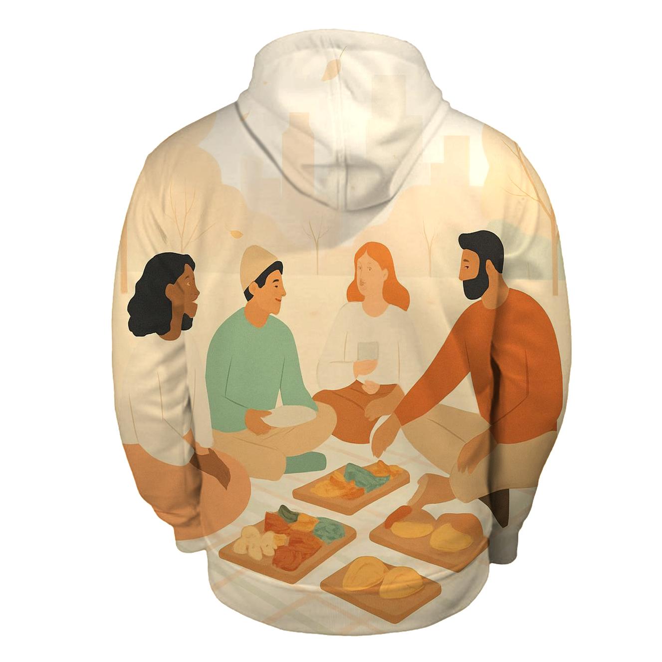 Autumn Pastel Friendsgiving Picnic hoodie styles