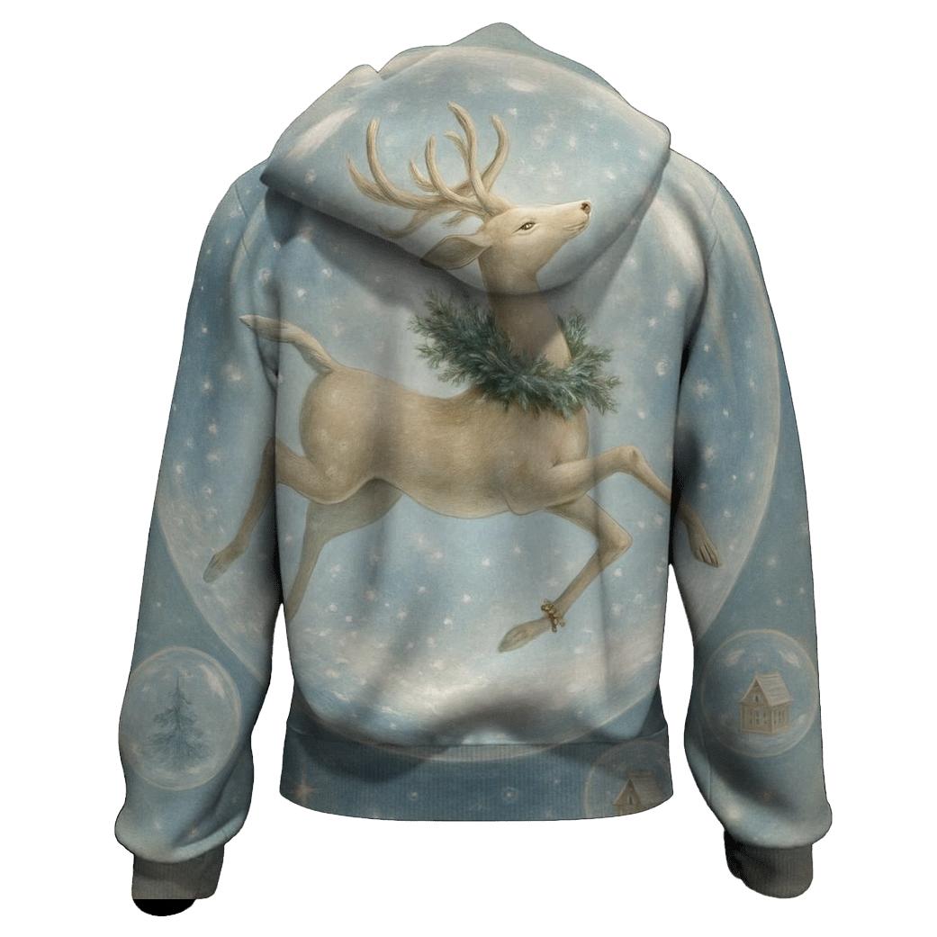 Starlit Snowglobe Reindeer Ballet pullover hoodies