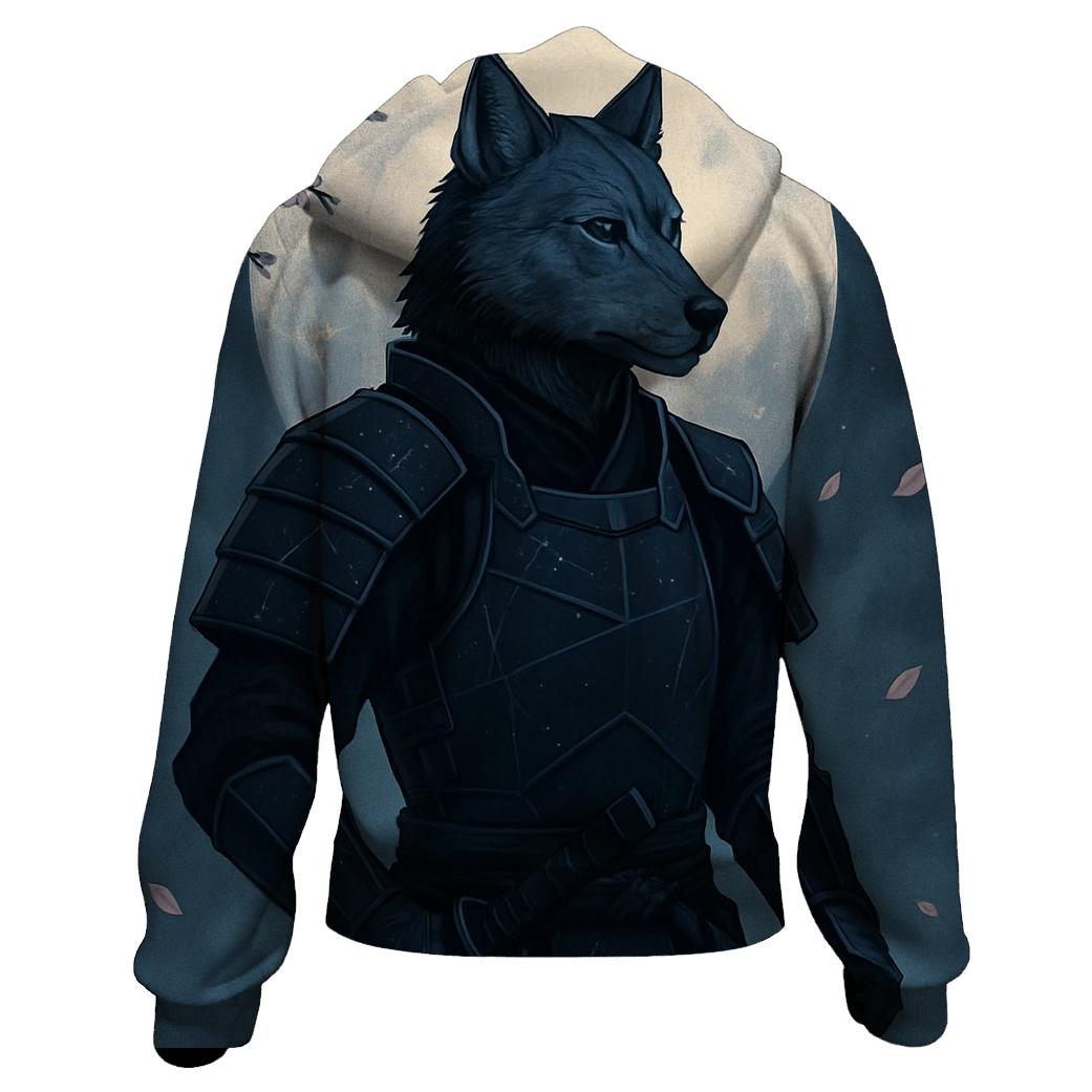Starlit Samurai Wolf hoodies fashion