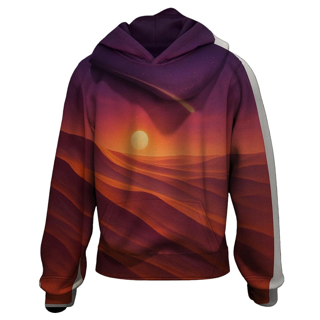 Desert Comet Sundown printed hoodies