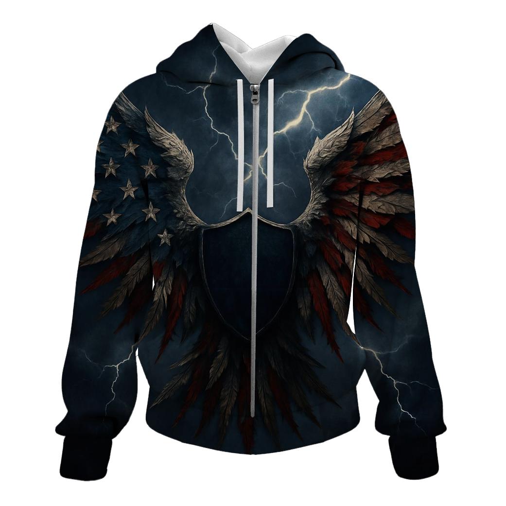 Patriotic Thunder Wings hoodies fashion