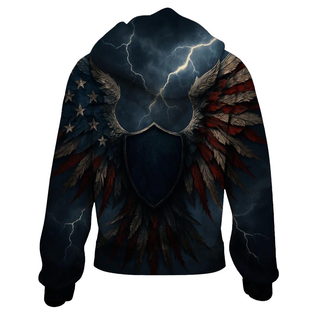 Patriotic Thunder Wings hoodies fashion