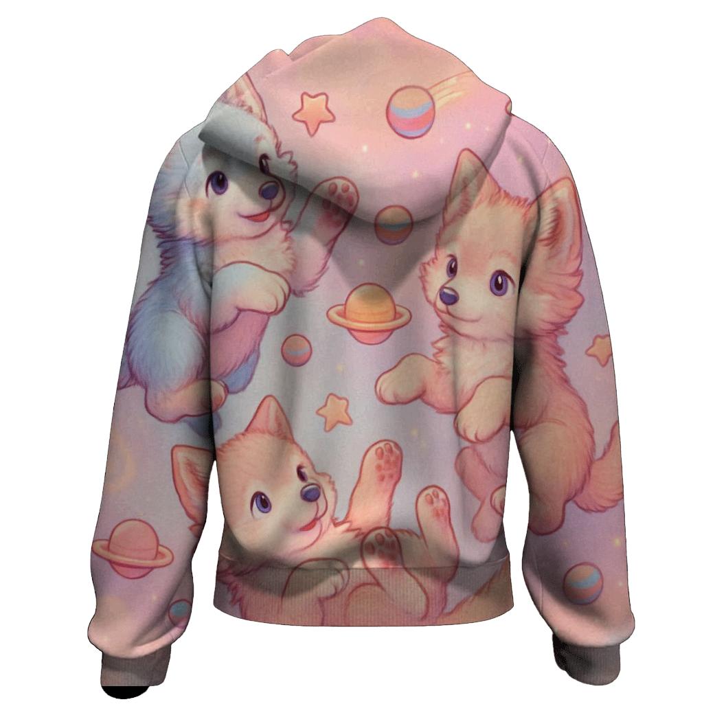 Pastel Cosmic Pup Pack hoodie designs