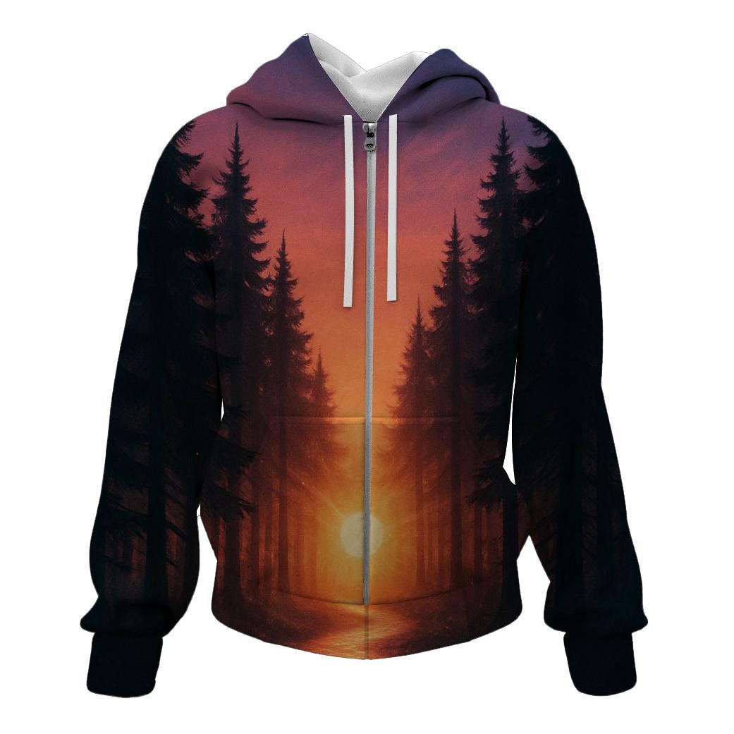 Forest Halo Ember Path custom hoodies
