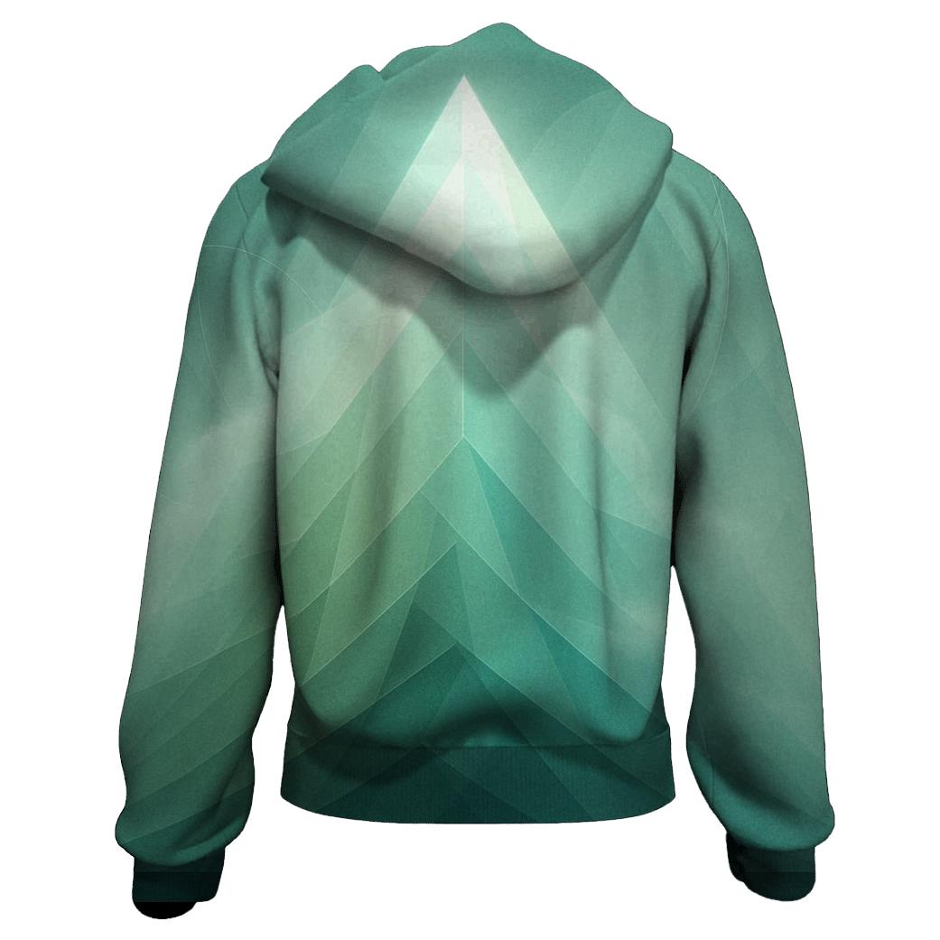Gradient Veil Mountain Temple hoodie trends