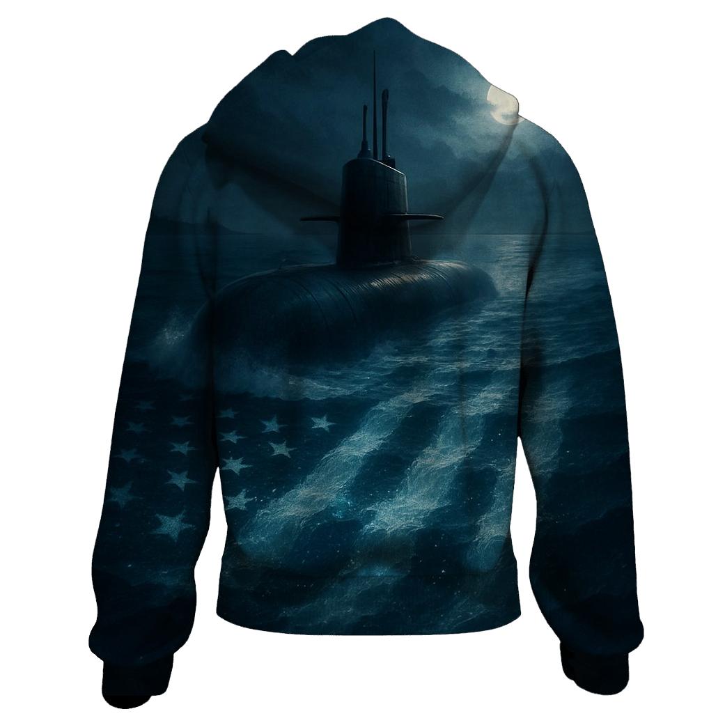 Echoes Beneath The Waves zip-up hoodies