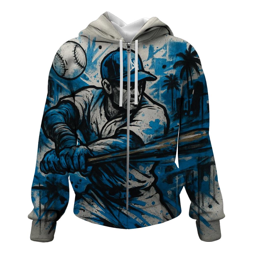 Urban Graffiti Dodgers Street Swing printed hoodies