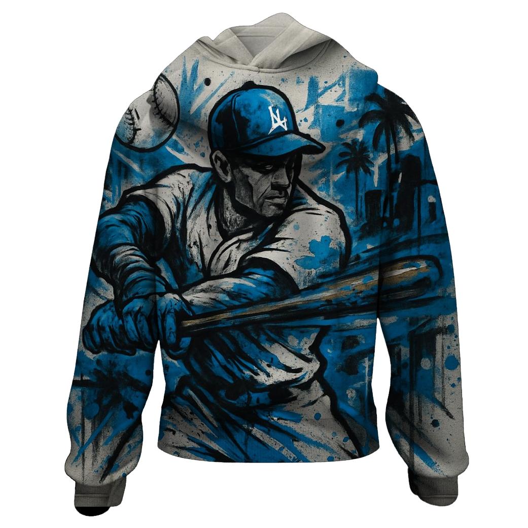 Urban Graffiti Dodgers Street Swing printed hoodies