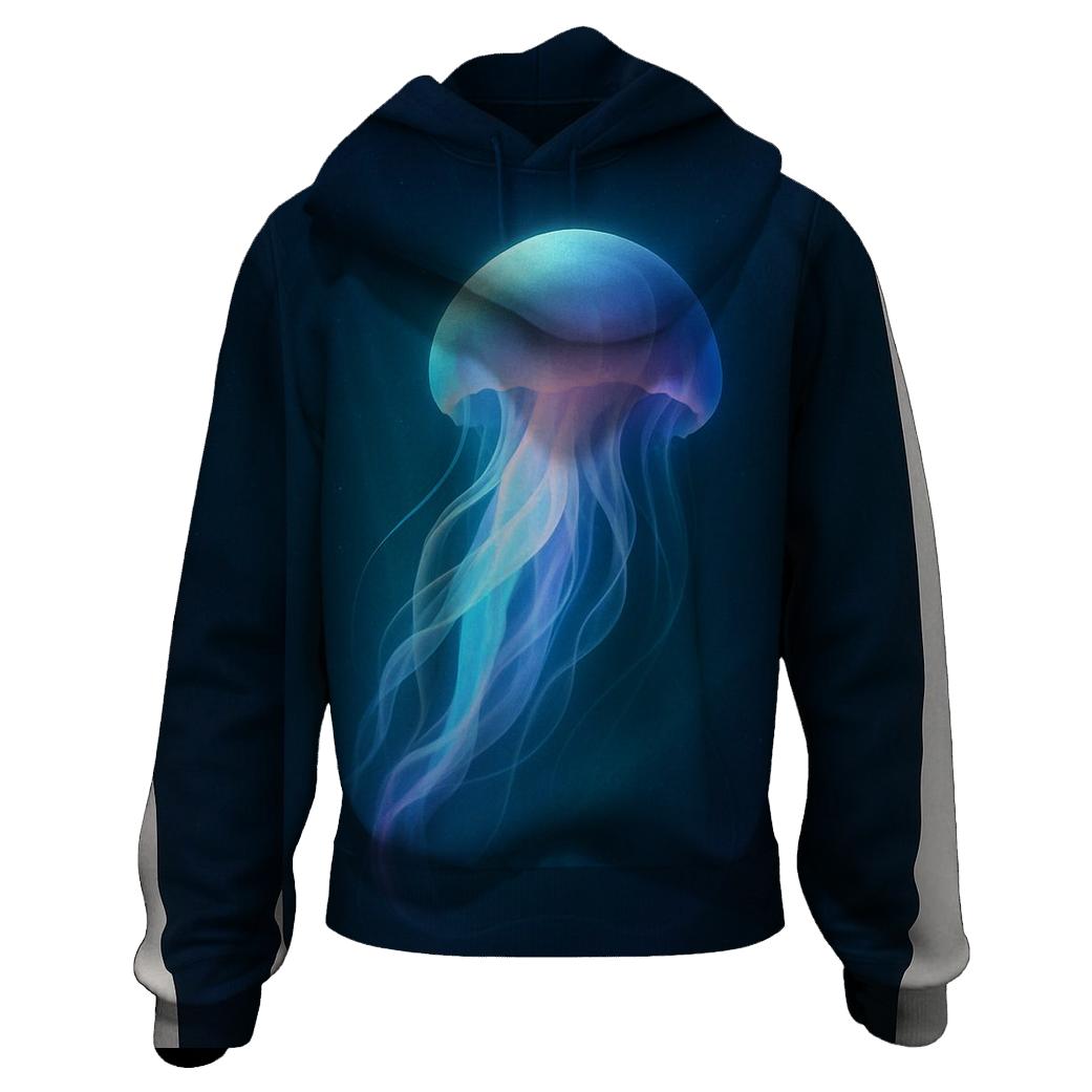 Submerged Spectrum Jellyfish heavyweight hoodies