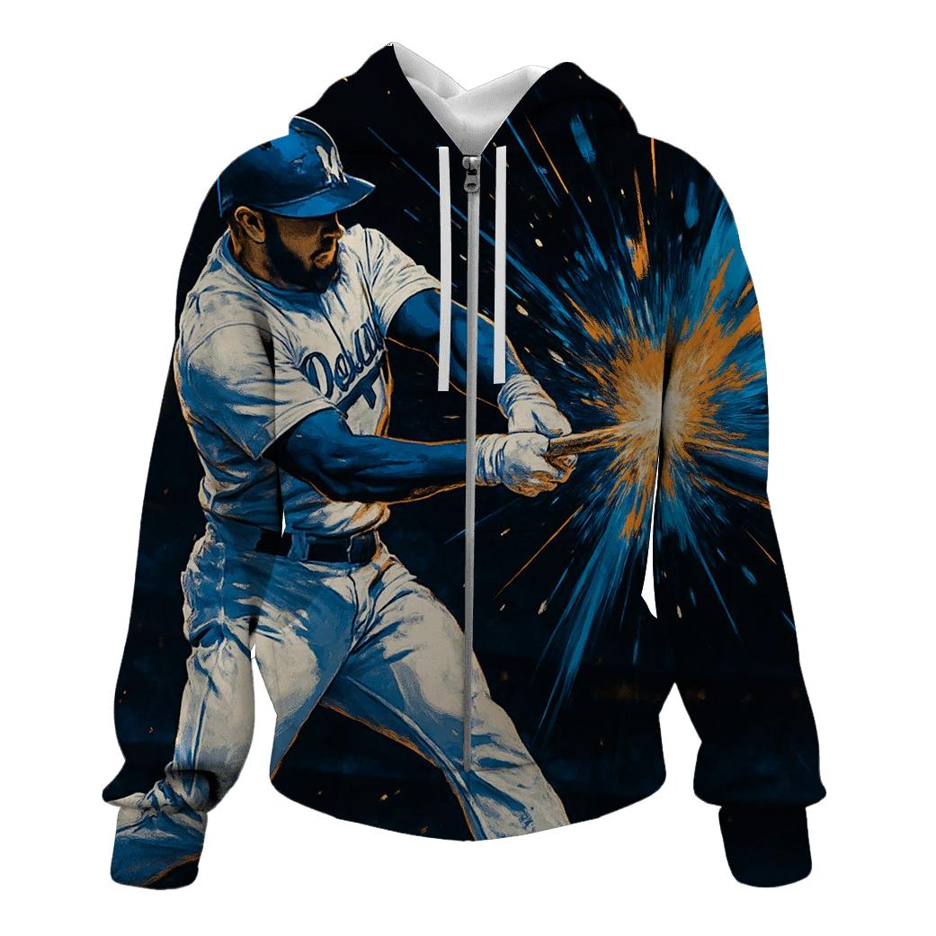 Dodgers Inferno Bat Speed Burst graphic hoodies